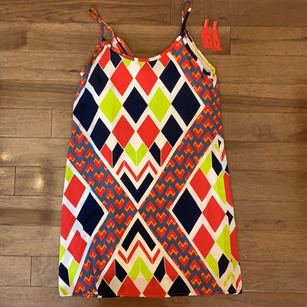Colorful Geometric Dress - Picture 4 of 5